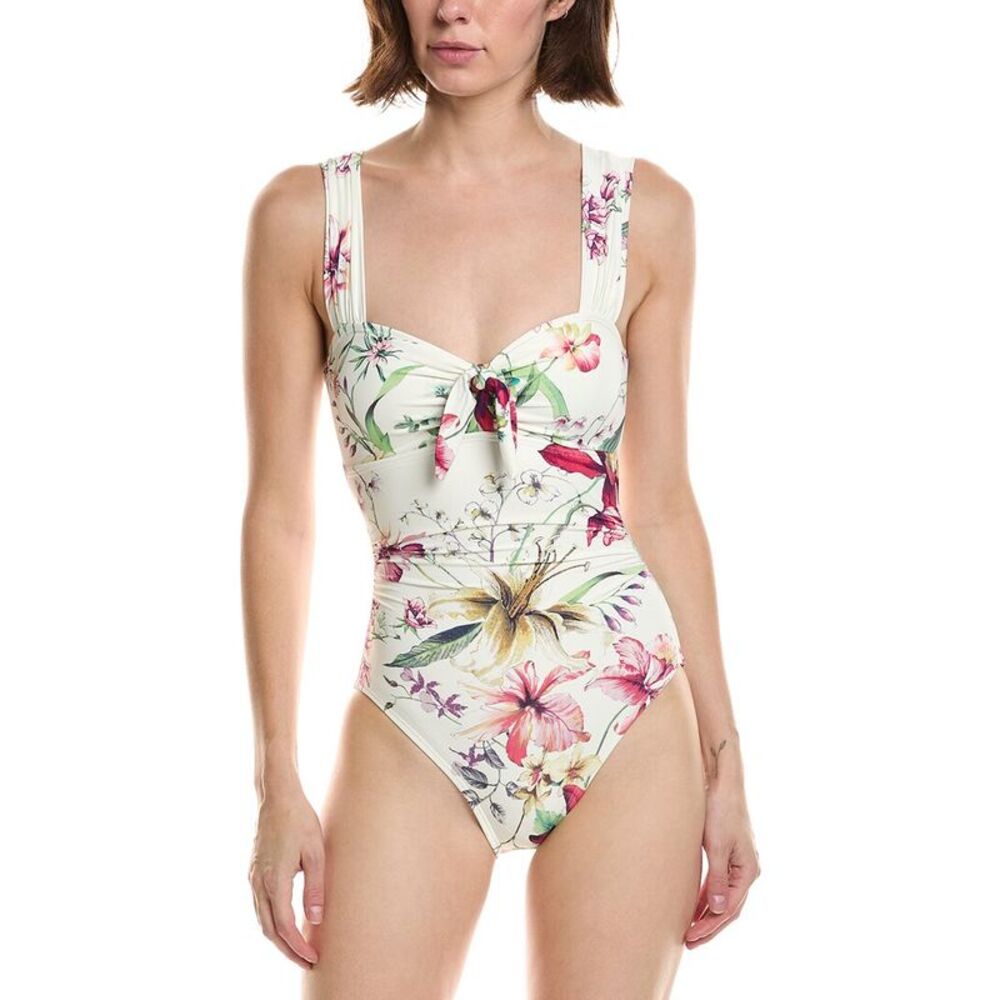 Carmen Marc Valvo Womens  One-Piece, Ivory